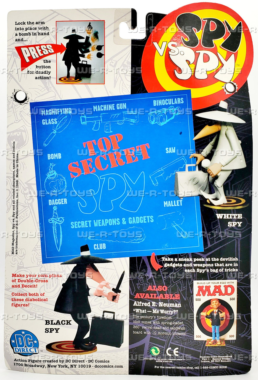 MAD Spy vs Spy Fully Poseable Action Figure DC Direct - We-R-Toys