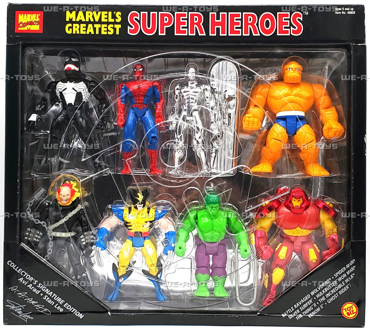 Marvels Greatest Super Heroes 8 Figs Collectors Signature Edition