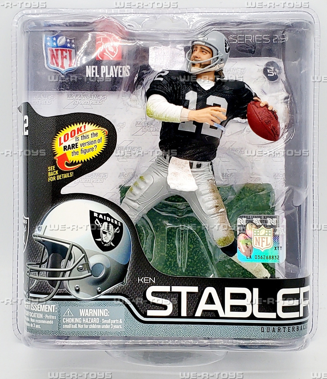 NFL Football Oakland Raiders Ken Stabler 12 Action Figure