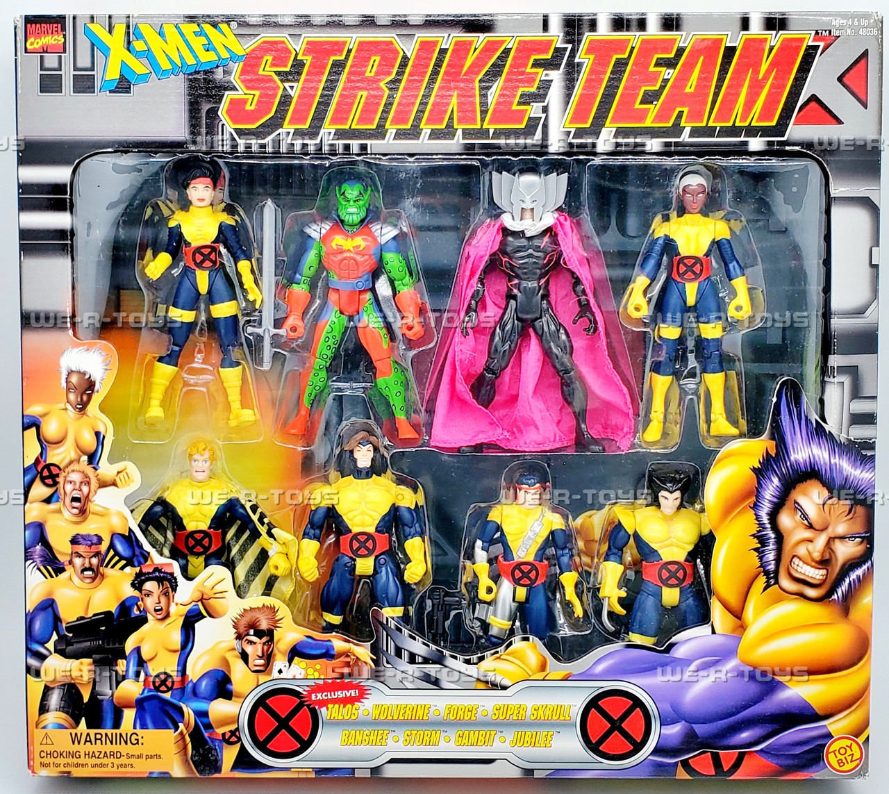 Marvel X-Men Strike Team Action Figure Set 1998 Toy Biz 48036 - We