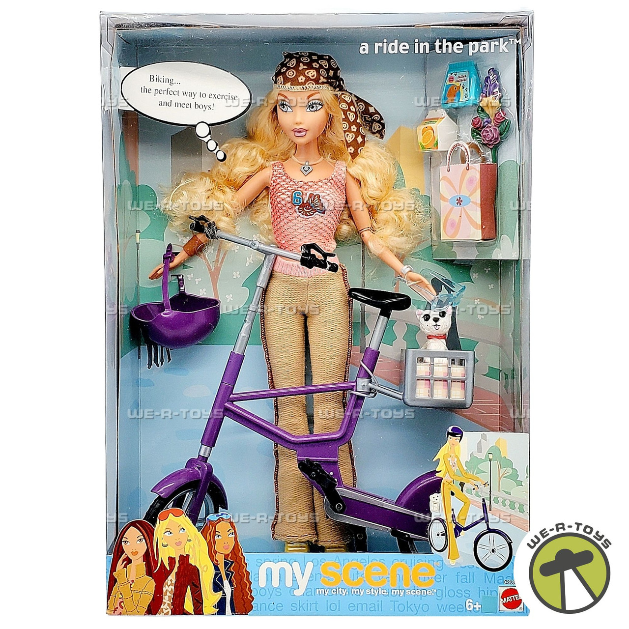 Barbie My Scene a Ride in the Park Doll and Bicycle 2003 Mattel