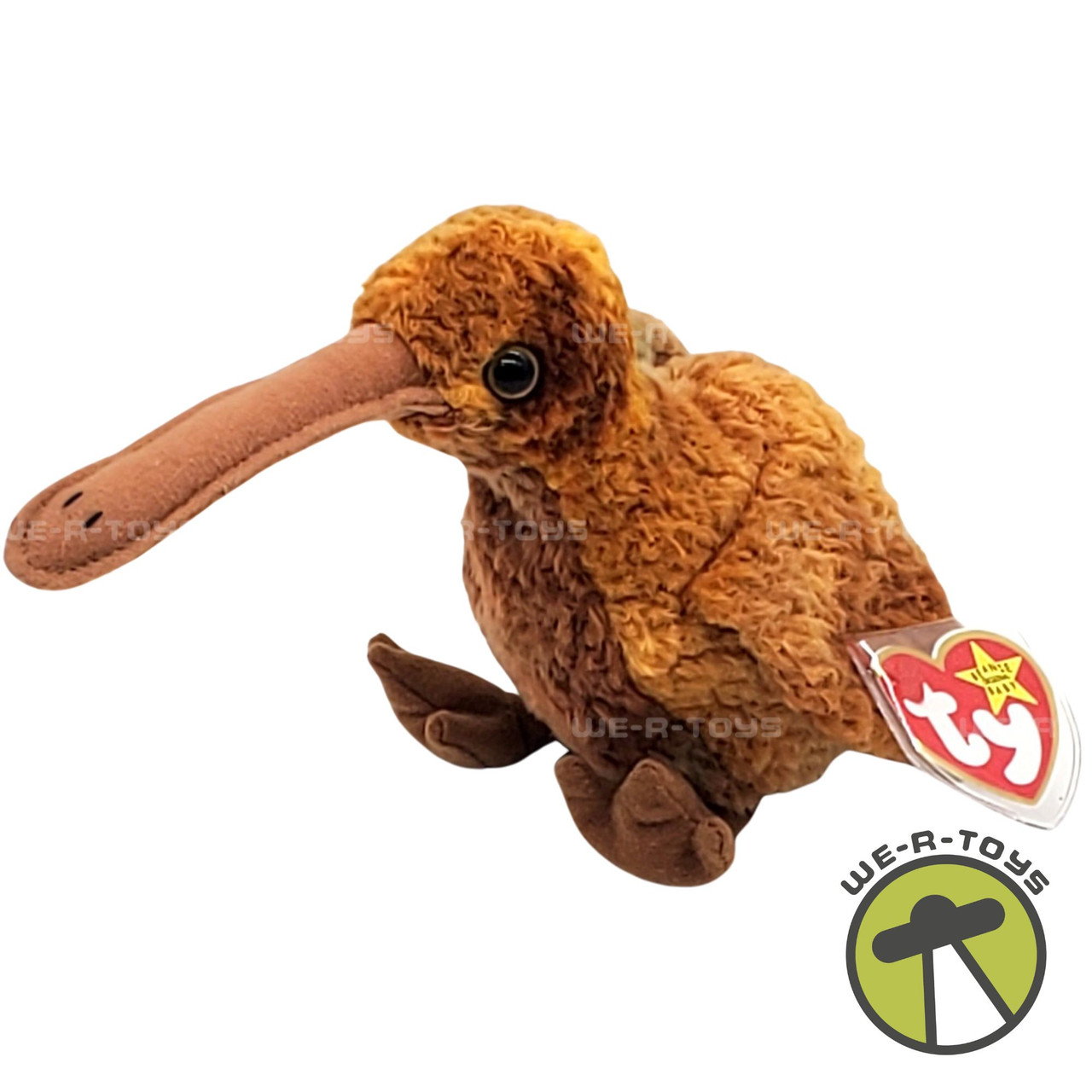 Beaniebaby出品 Ty Beanie Babies Beak the Kiwi Bird Plush 1998 - We-R-Toys