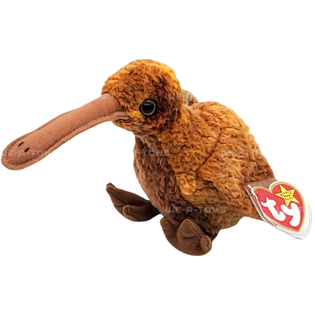 Ty Beanie Babies Beak the Kiwi Bird Plush 1998 - We-R-Toys