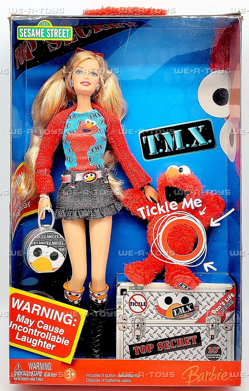 Barbie Sesame Street Tickle Me Elmo Doll 2006 Mattel K5499 - We-R-Toys