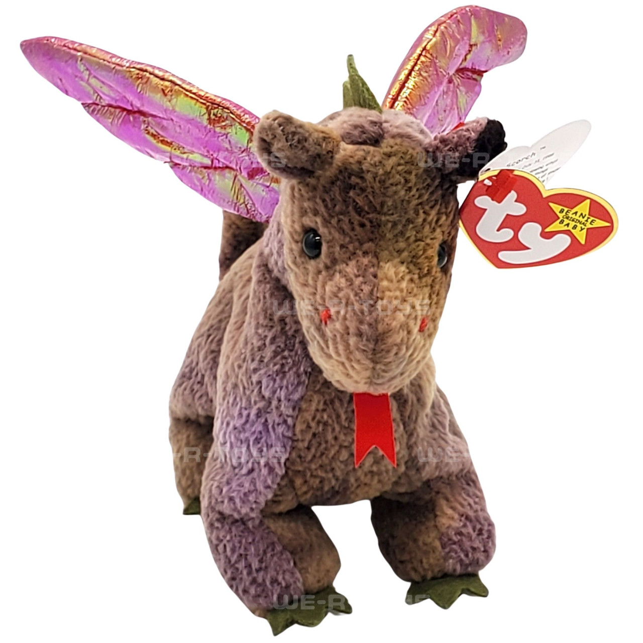 Ty Beanie Babies Scorch the Dragon Plush 1998 - We-R-Toys