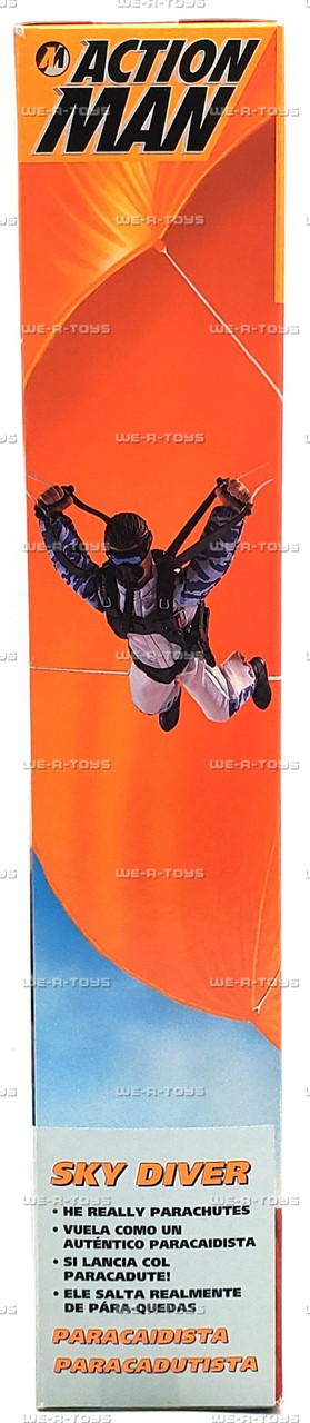 Action Man Sky Diver with Parachute Action Figure 1996 Hasbro