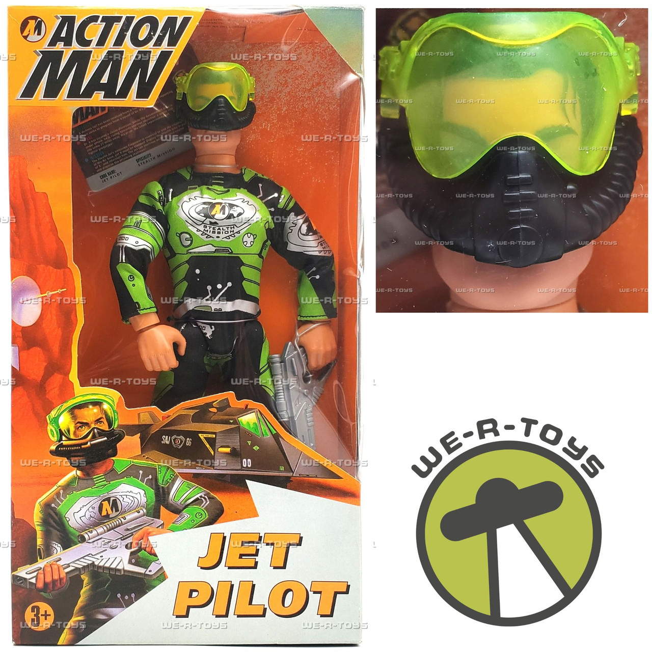 Action Man Jet Pilot with Pulse Weapon Action Figure 1996 Hasbro