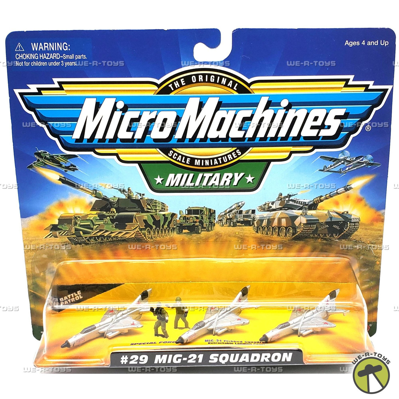 Micro Machines Military #29 MIG-21 Squadron Figure & Vehicles 1998