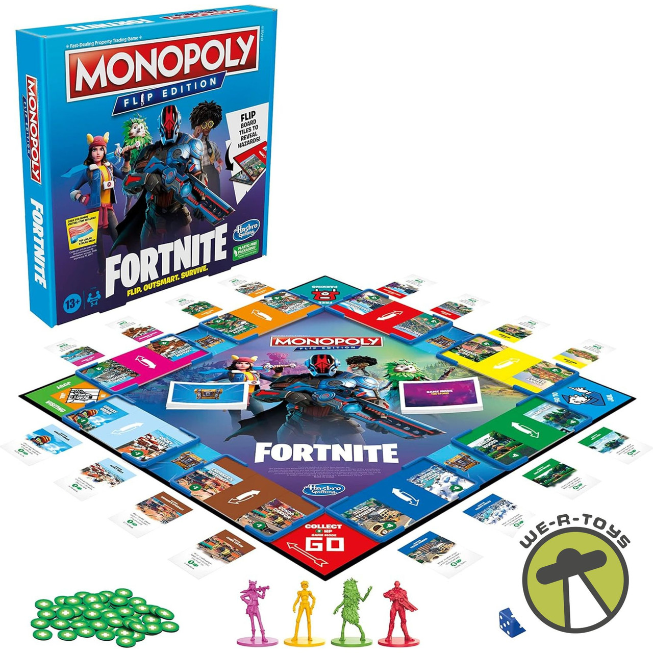 Monopoly Flip Edition: Fortnite Board Game Monopoly Game Inspired