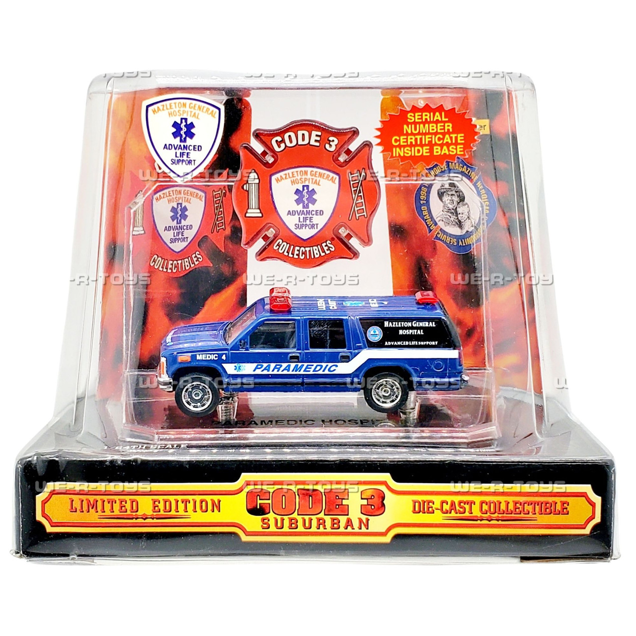 Code 3 Suburban Hazleton General Hospital Paramedic Die Cast