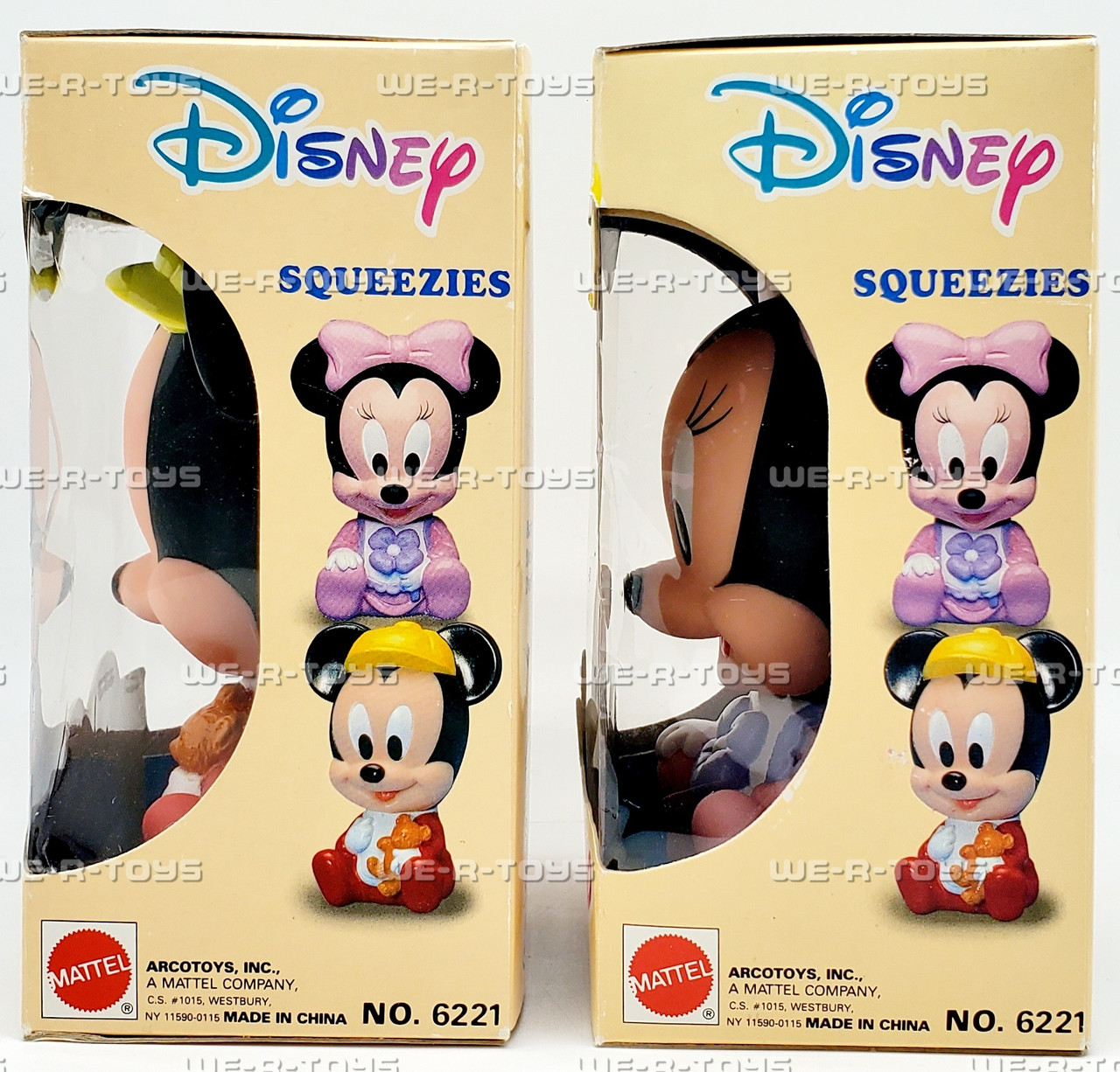 Disney Baby Mickey Mouse and Baby Minnie Mouse Squeezies Lot of 2