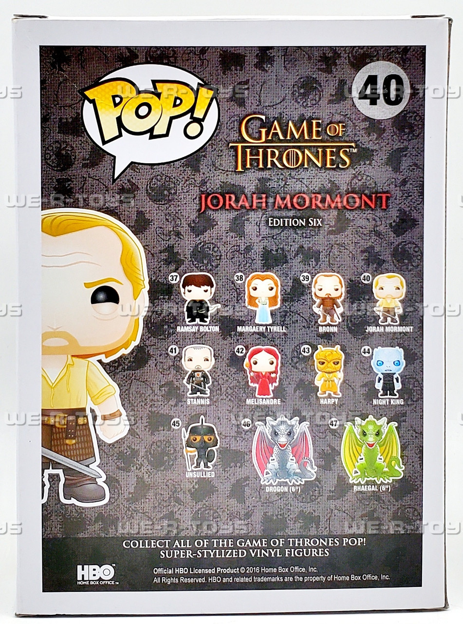 Funko pop! ゲーム・オブ・スローンズ Jorah Mormont Funko Pop! Vinyl: Game of Thrones - Jorah Mormont #40 for