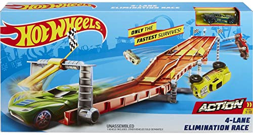 Race Track Hot Wheels Toy Car RC Set With 1:64 Scale Remote