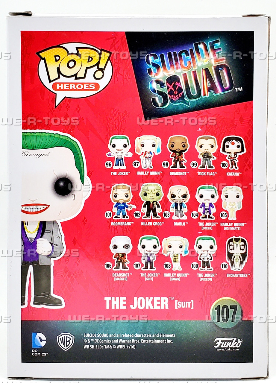 Funko POP Heroes Suicide Squad The Joker in Suit 107 Vinyl Figure
