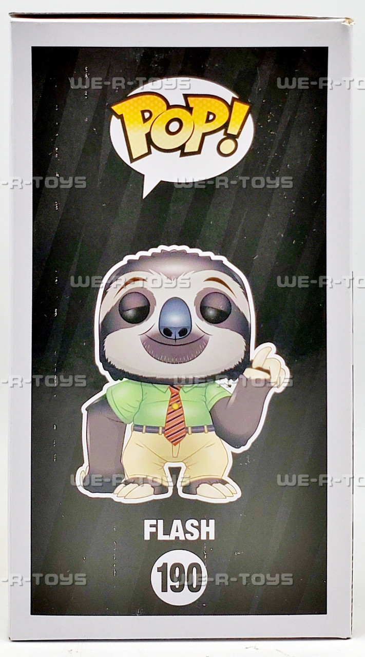 Funko POP Disney Zootopia Flash 190 Vinyl Figure We-R-Toys
