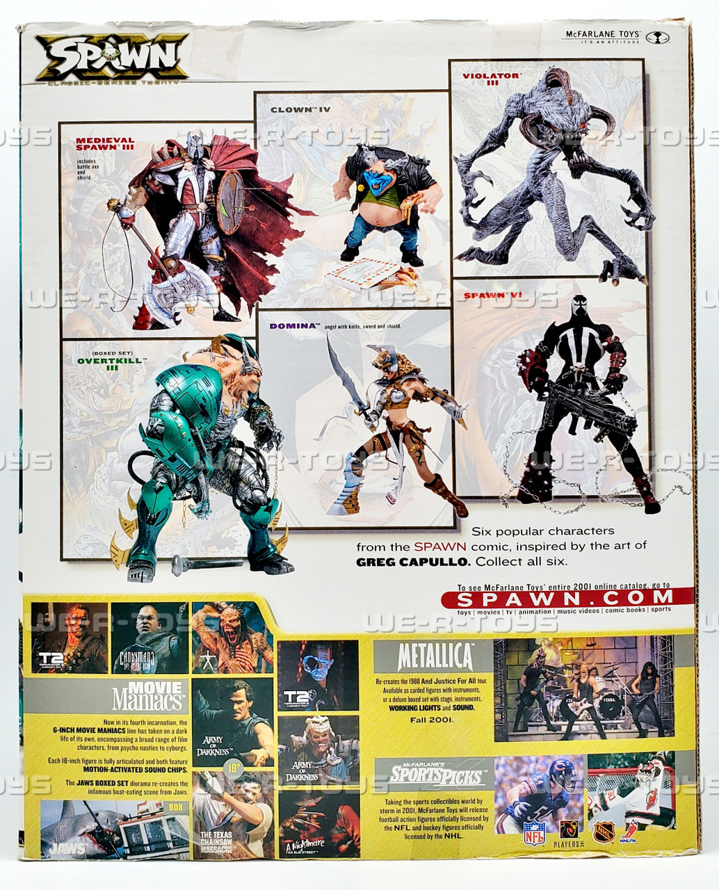 SPAWN CS20.DELUXE BOX“OVERTKILL III” Overtkill III Deluxe Box Figure Spawn Classic Series 20
