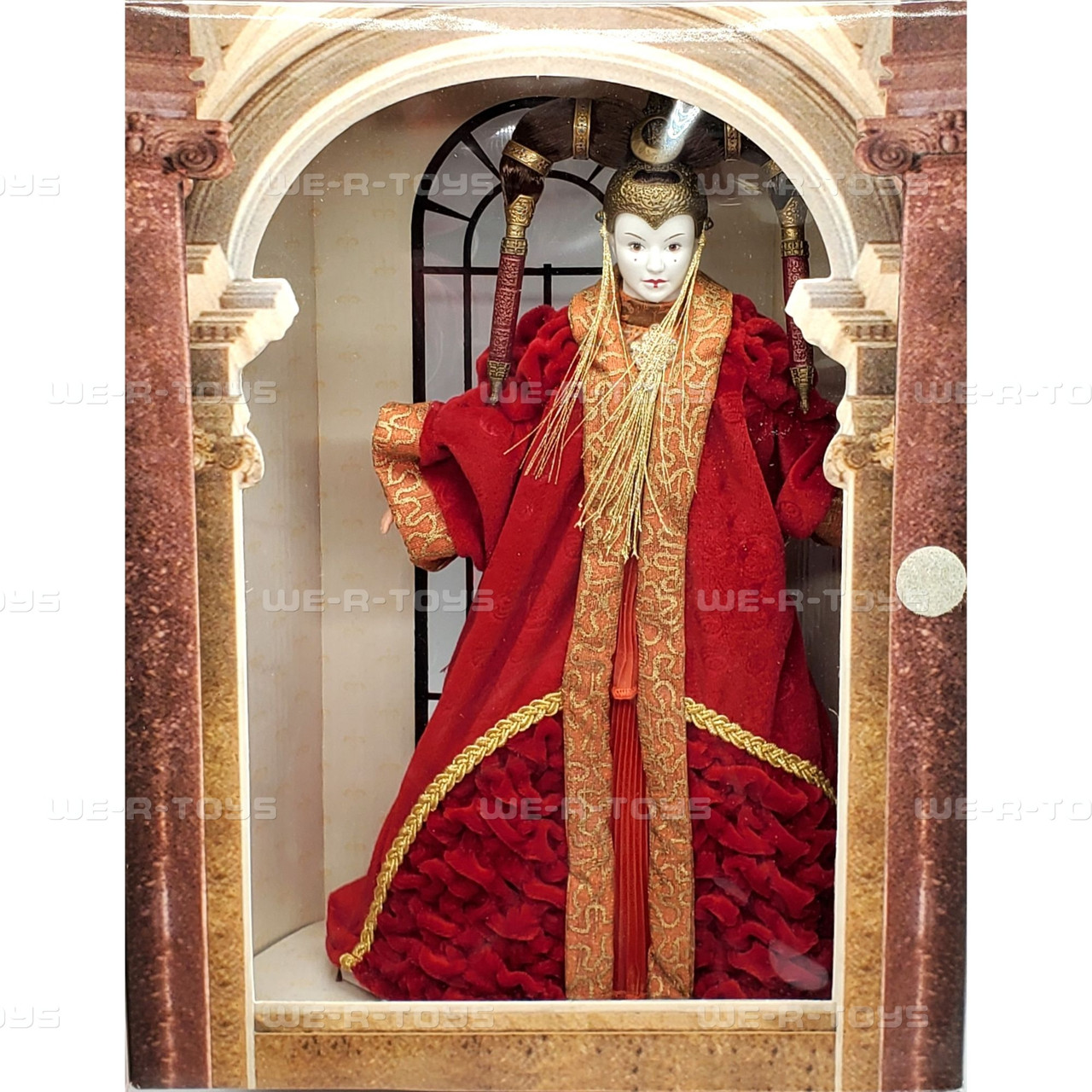1999 Star Wars Episode I Queen Amidala Red Senate Gown Doll 