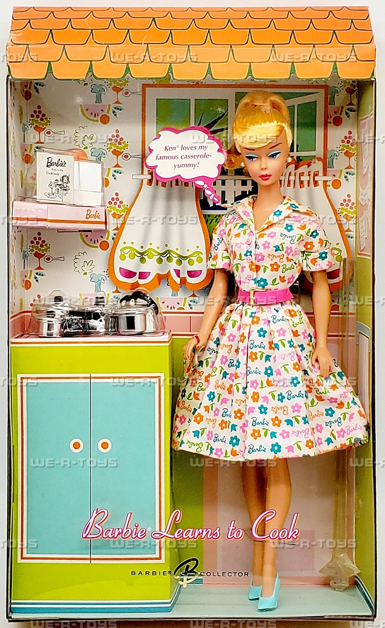 Barbie Learns To Cook Gold Label Blonde Doll 2006 Mattel K9141