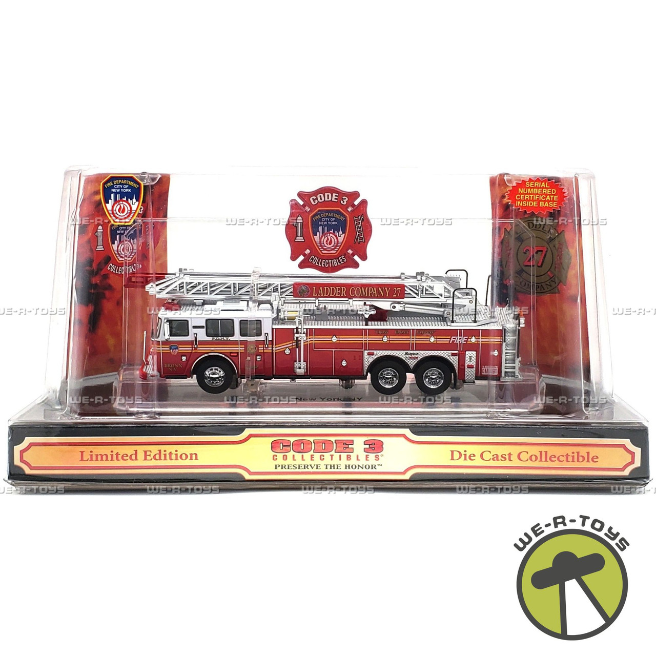 ykbd/190827/p120/Y/3★FMレコパル 不揃い40冊 西版・東版 1974～1979年 Code 3 FDNY Seagrave Rear Mount Ladder L-27 Truck 2003 Limited