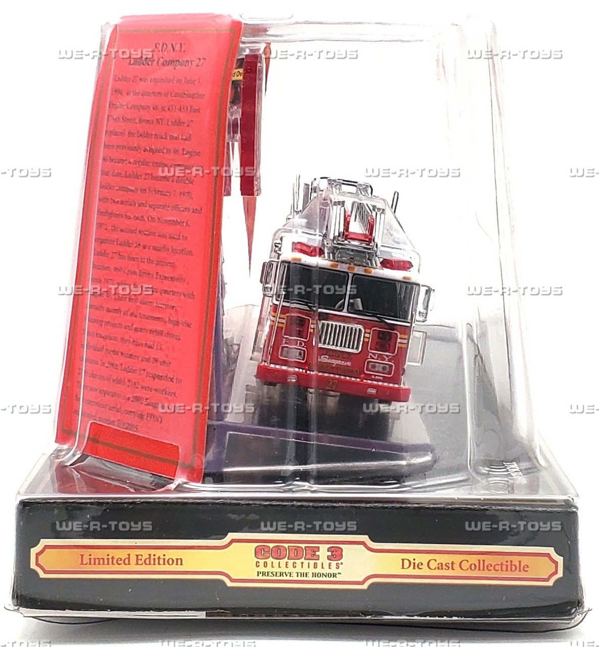 ykbd/190827/p120/Y/3★FMレコパル 不揃い40冊 西版・東版 1974～1979年 Code 3 FDNY Seagrave Rear Mount Ladder L-27 Truck 2003 Limited