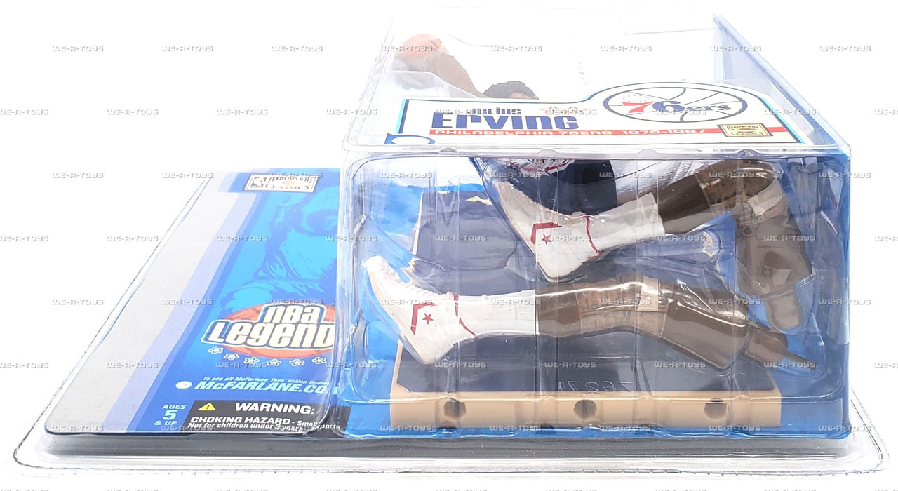 NBA Legends Julius Erving Philadelphia 76ers Action Figure 2005