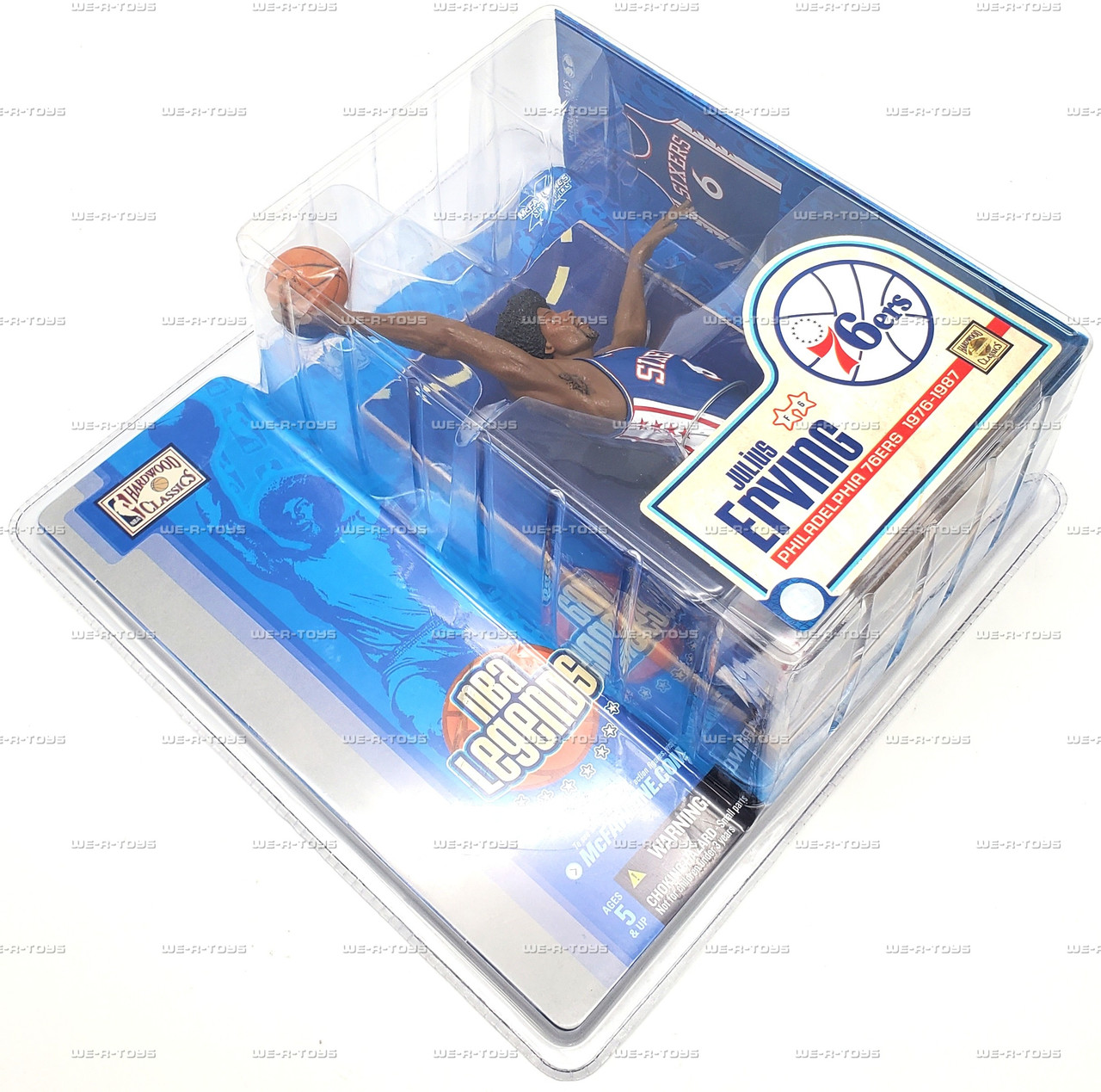 NBA Legends Julius Erving Philadelphia 76ers Action Figure 2005