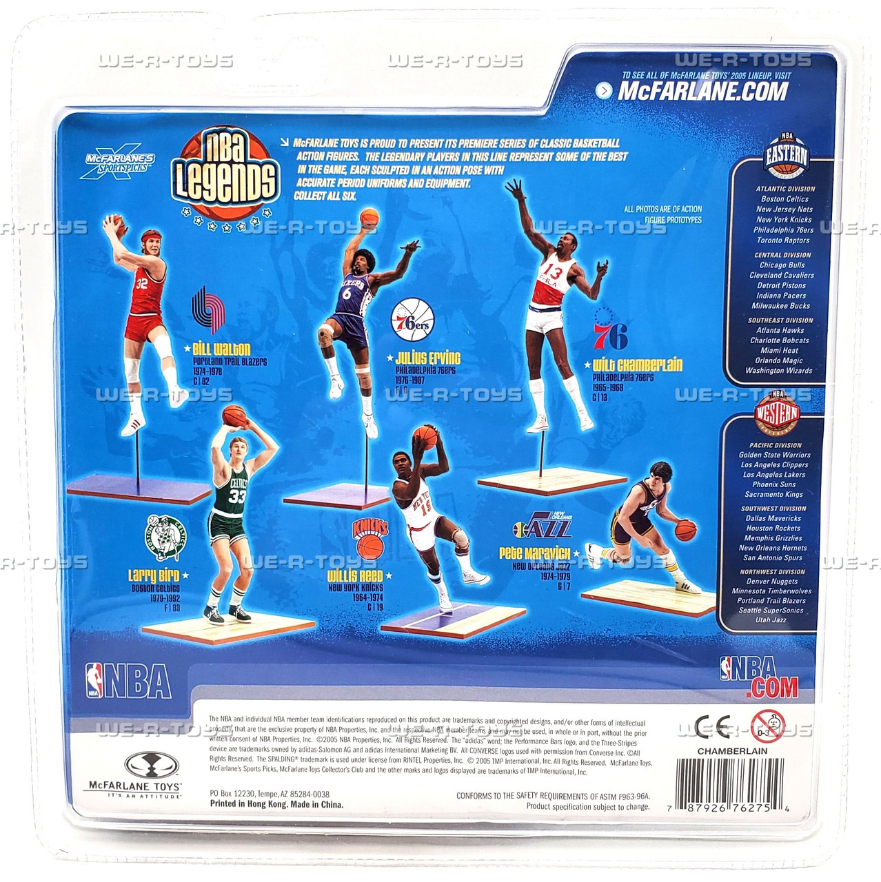 NBA Legends Wilt Chamberlain Philadelphia 76ers Figure 2005