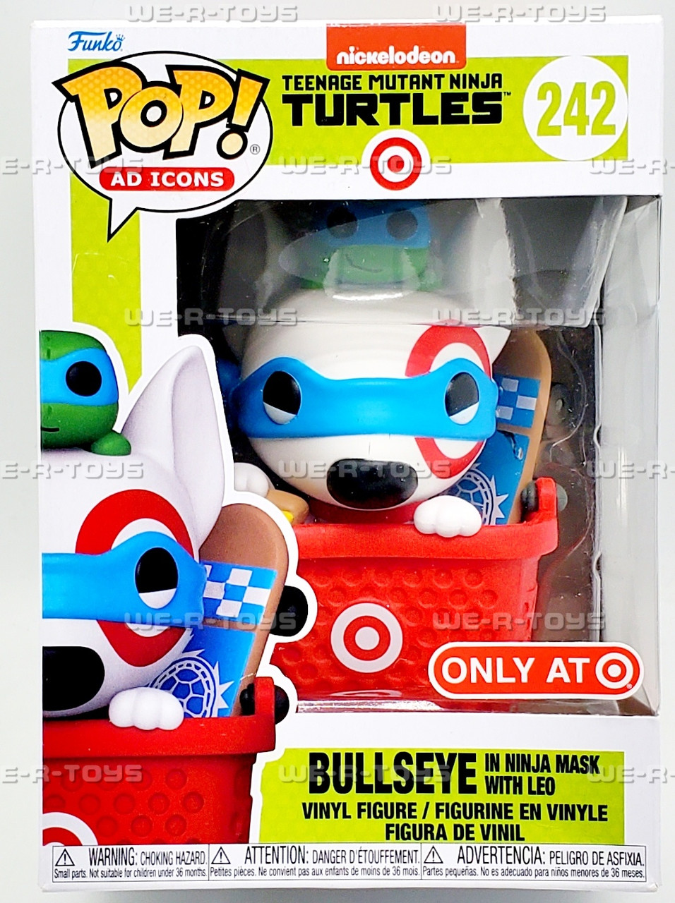 Funko POP Ad Icons TMNT Bullseye in Ninja Mask with Leo Plush 242
