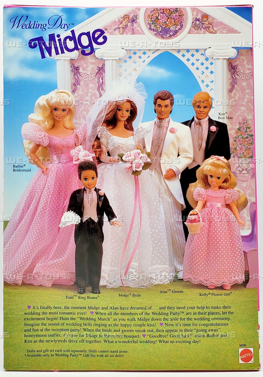 Barbie Wedding Day Midge Beautiful Bride Doll 1990 Mattel 9606 NEW