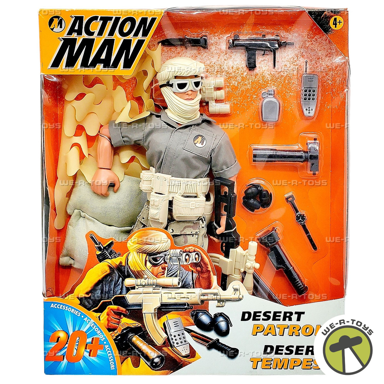 Action Man Desert Patrol Action Figure 1997 Hasbro 421860 - We-R-Toys
