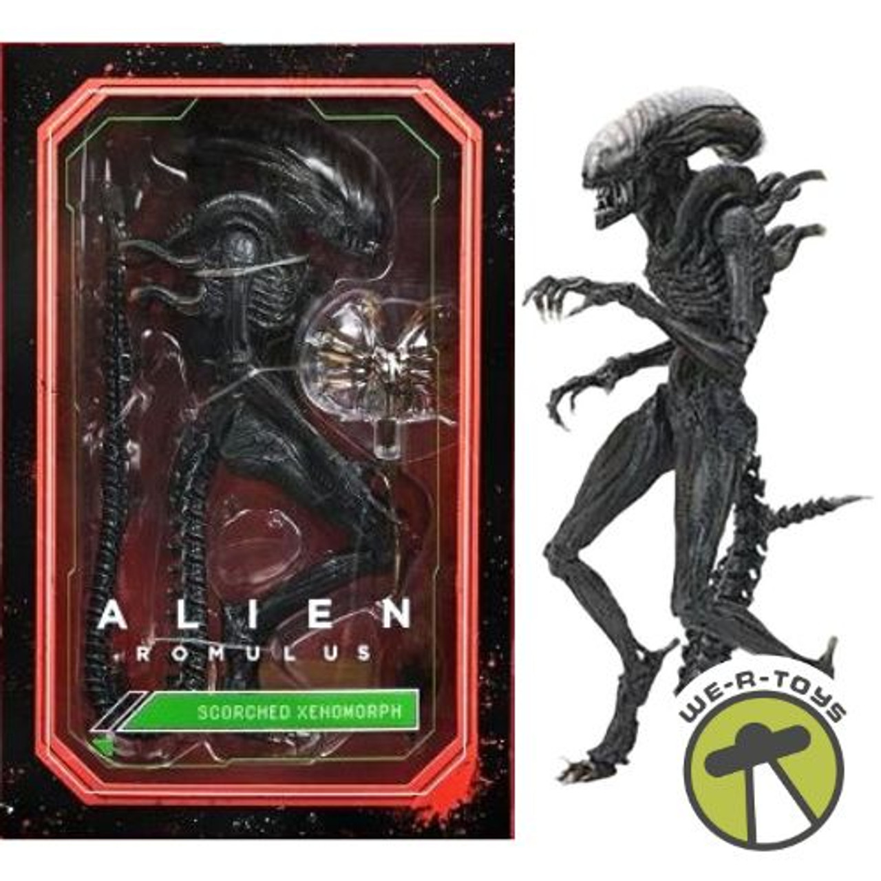 NECA Scorched Xenomorph (未開封品:外箱ダメージ有り) NECA Romulus Ultimate Scorched Alien Xenomorph (Pre order