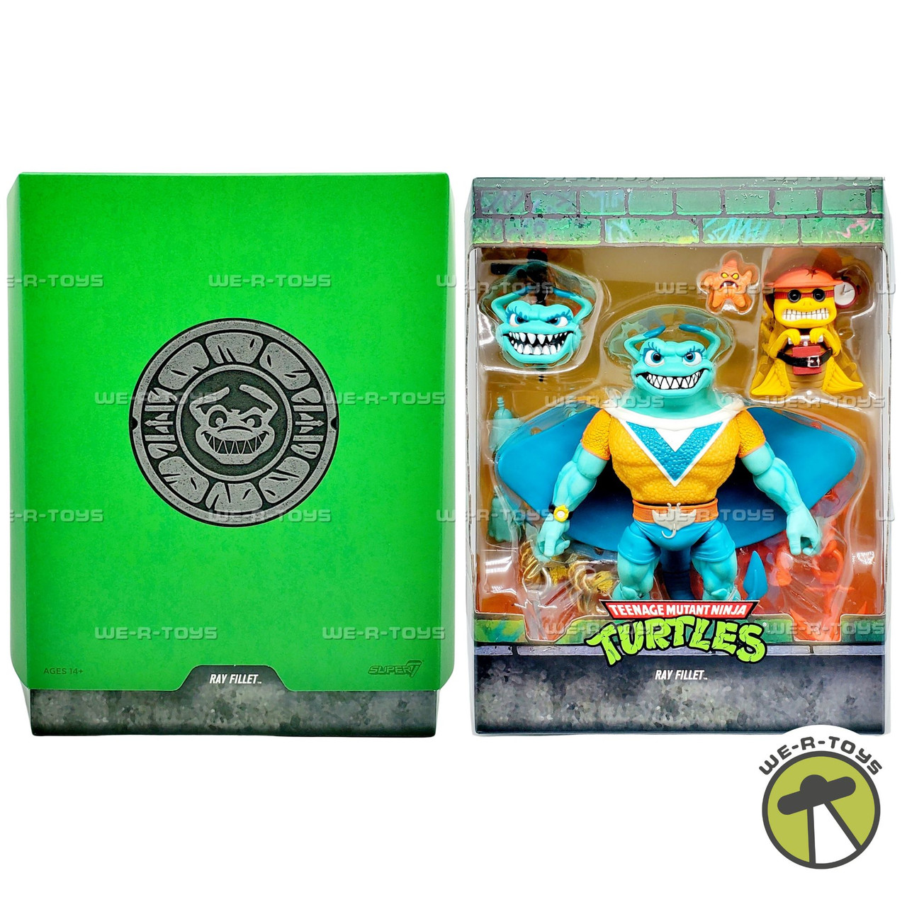 Super7 ULTIMATES Teenage Mutant Ninja Turtles Ray Fillet Action 