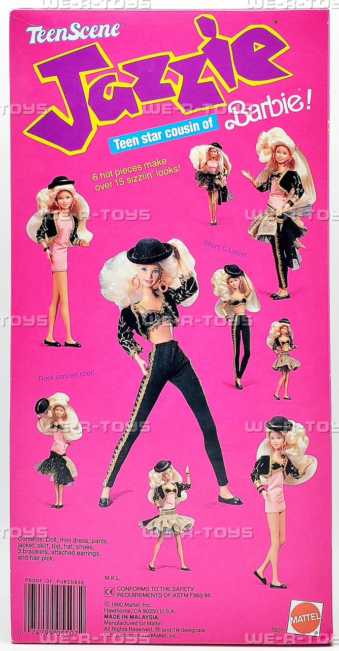 Teen Scene Jazzie Teen Star Cousin of Barbie 1990 Mattel 5507 - We
