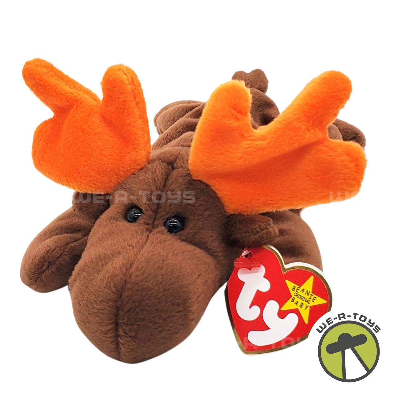 Ty Beanie Babies Chocolate the Moose Plush 1993 - We-R-Toys
