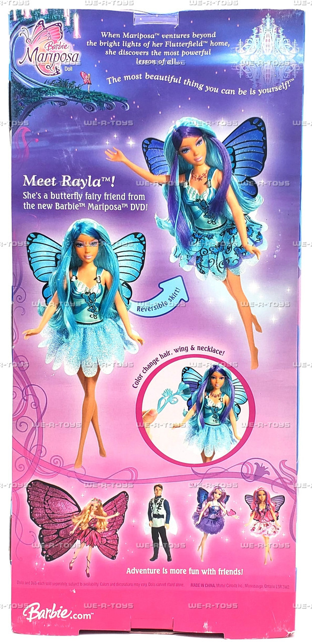 Fairy Princess Barbie Mariposa Rayla Mattel Barbie Mariposa And