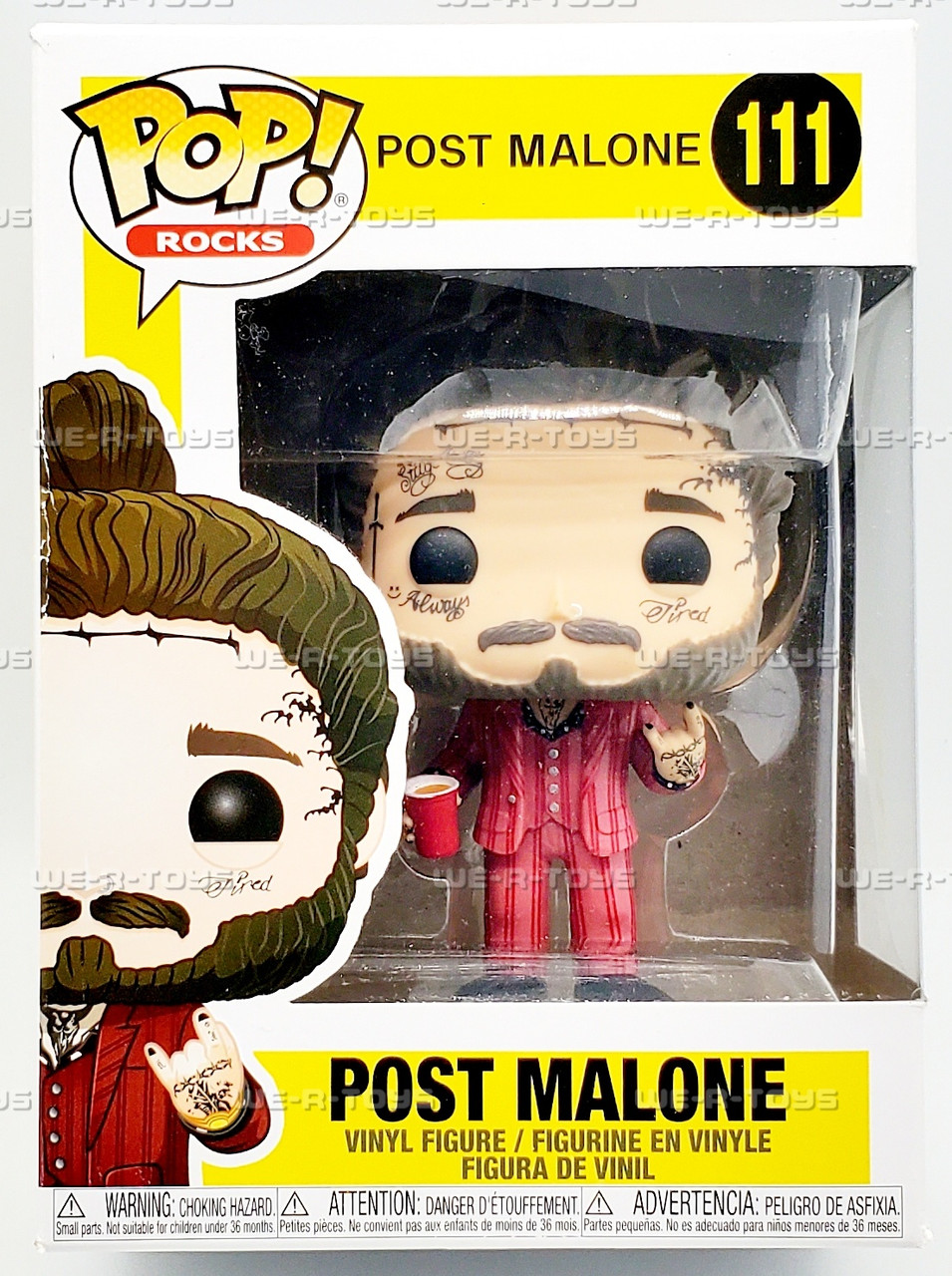 Funko POP Rocks Post Malone 111 Vinyl Figure - We-R-Toys