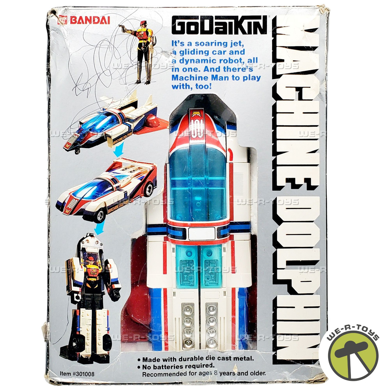 Machine Dolphin Godaikin Figure Set 1984 Bandai 301008 - We-R-Toys