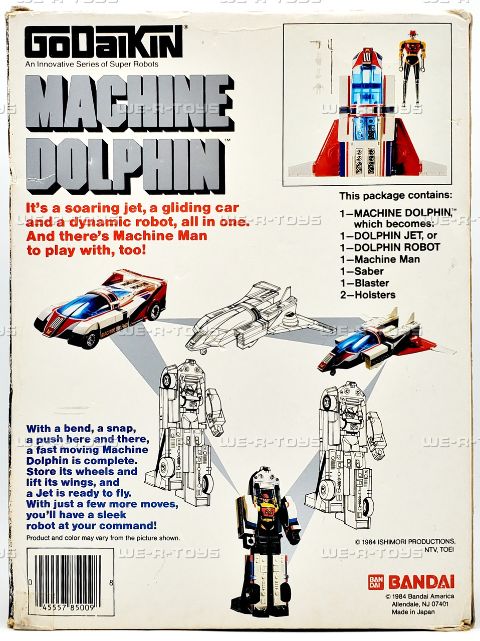 Machine Dolphin Godaikin Figure Set 1984 Bandai 301008 - We-R-Toys