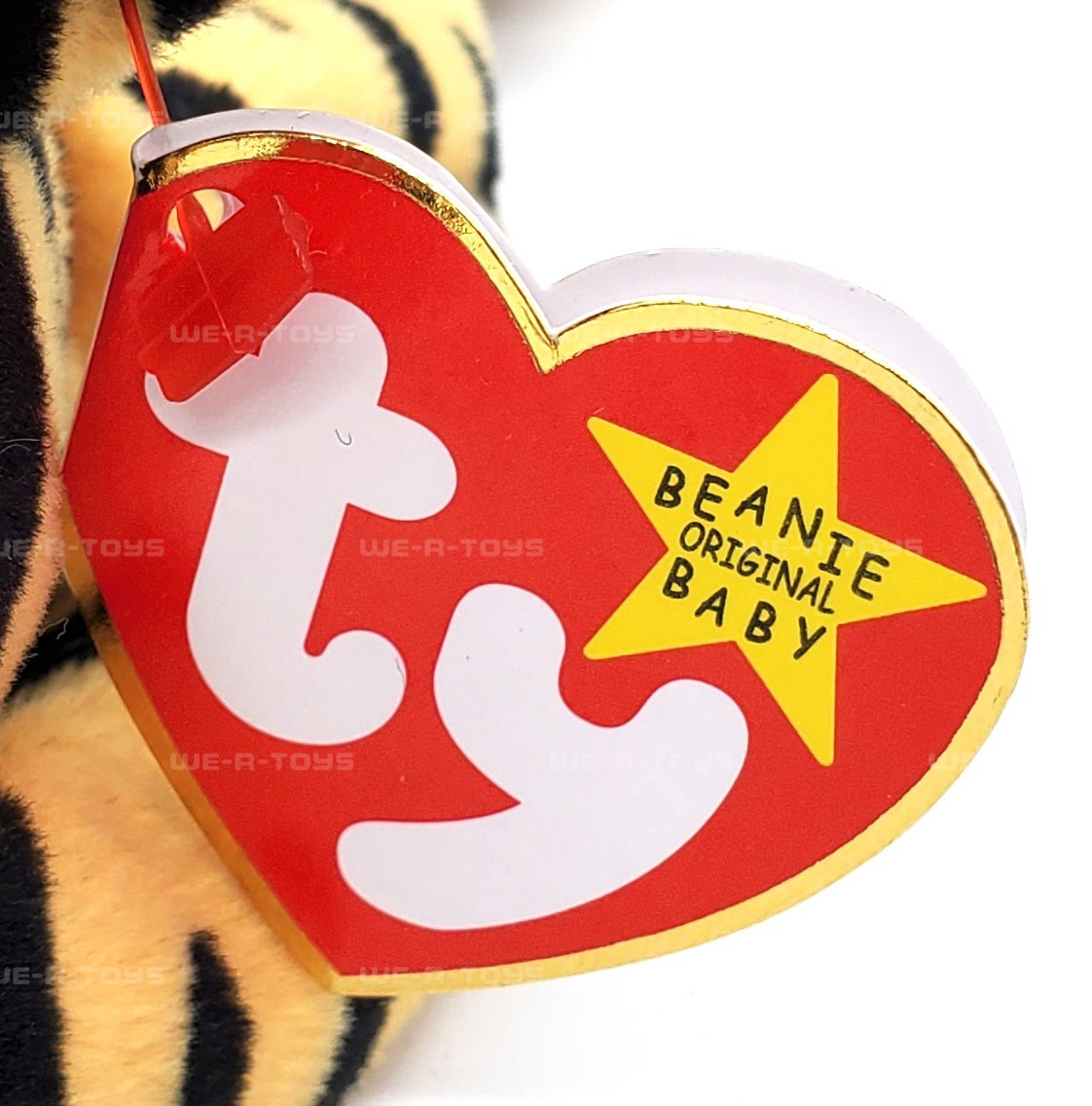 Ty Beanie Babies Stripes the Tiger Plush 1995 - We-R-Toys