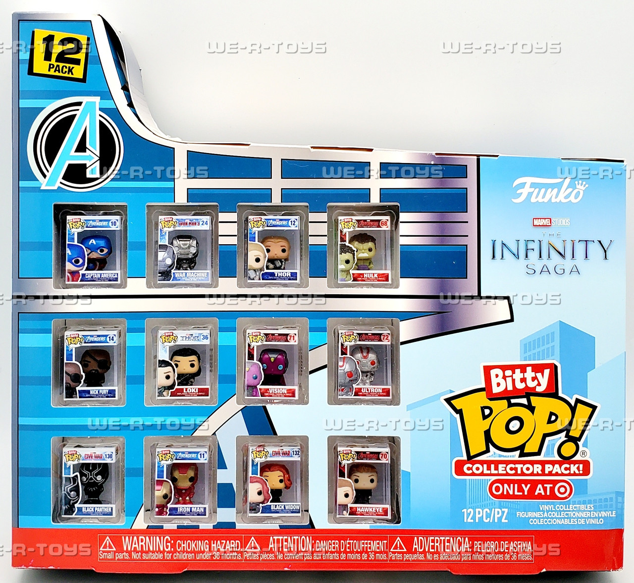 Funko Bitty POP Marvel Infinity Saga 12 Figure Set - We-R-Toys