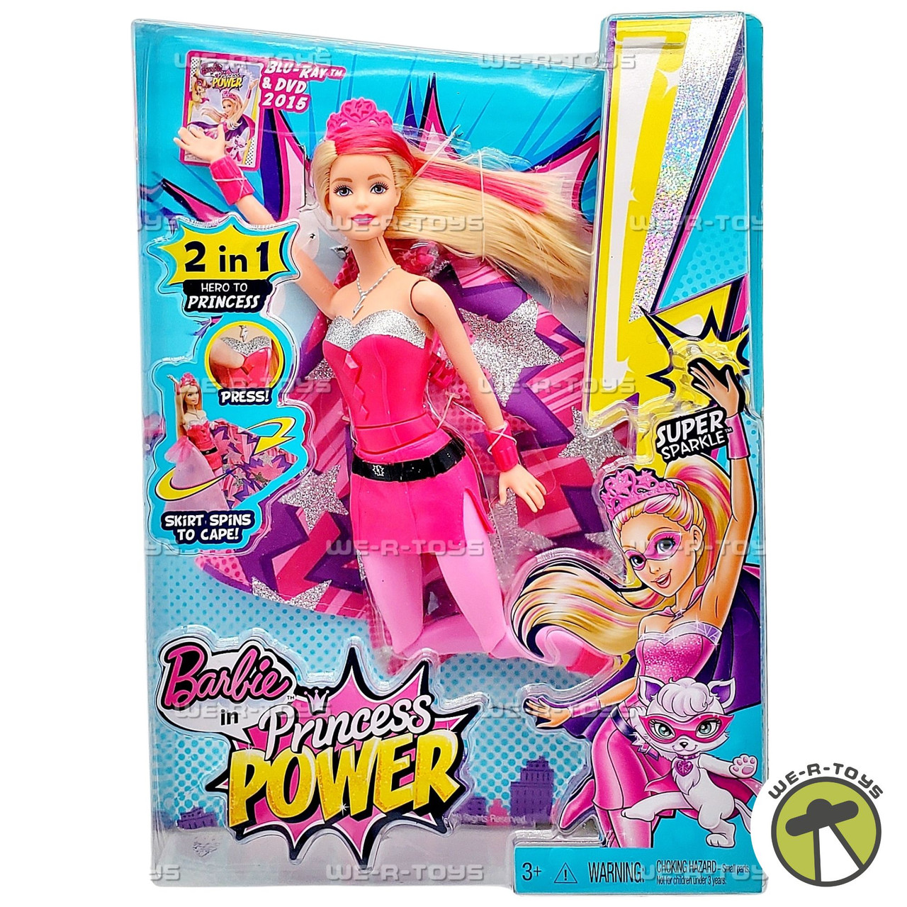 Princess Power Video Barbie Princess Superhero Movie Dark Sparkle