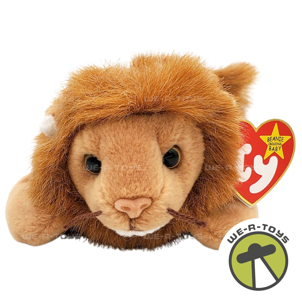 Ty Beanie Babies Roary the Lion Plush 1996 - We-R-Toys