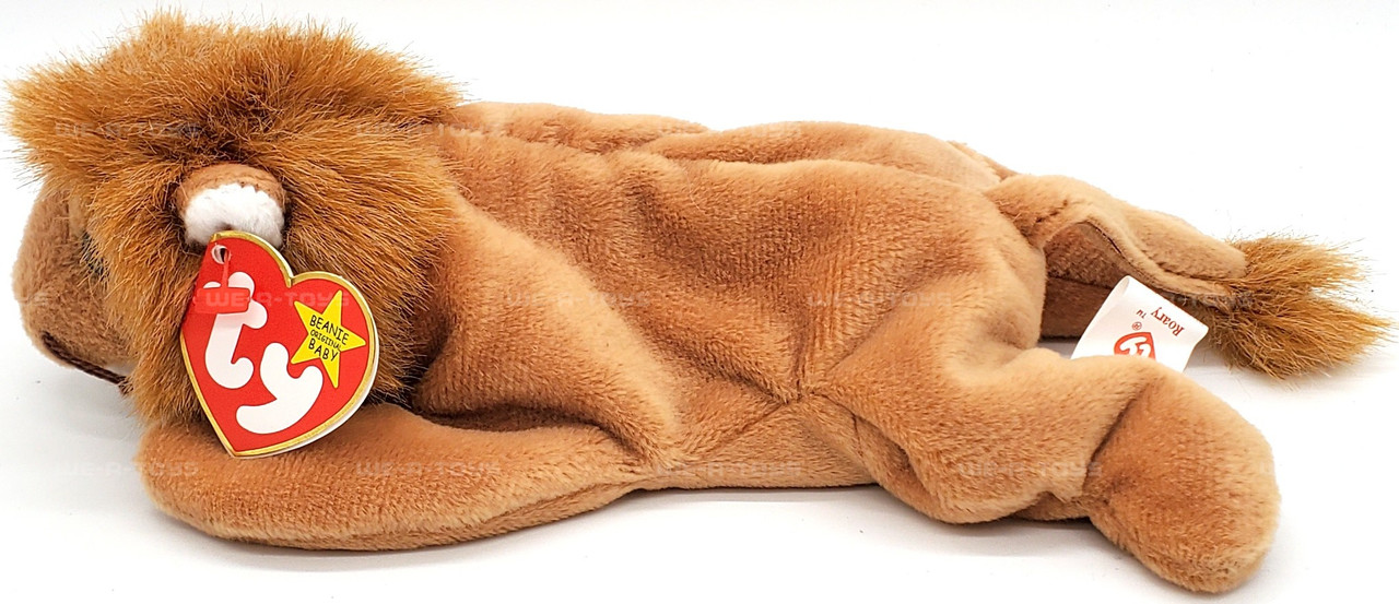 Ty Beanie Babies Roary the Lion Plush 1996 - We-R-Toys