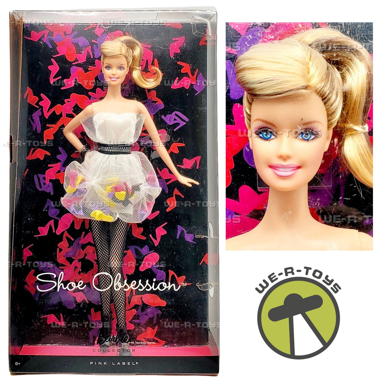 Barbie Shoe Obsession Doll Pink Label 2011 Mattel W3378 - We-R-Toys