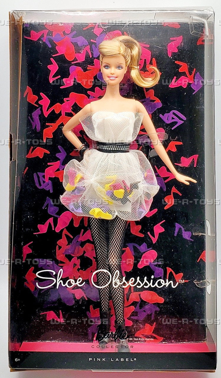 Barbie Shoe Obsession Doll Pink Label 2011 Mattel W3378 - We