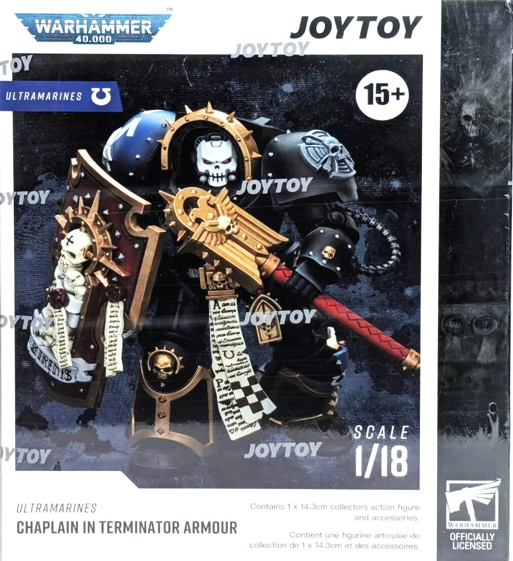 Joytoy Warhammer 40K Ultramarines Captain In Terminator Armour 14cm Action Figure Joytoy Warhammer 40K Ultramarines Captain In Terminator Armour 14cm Action Figure