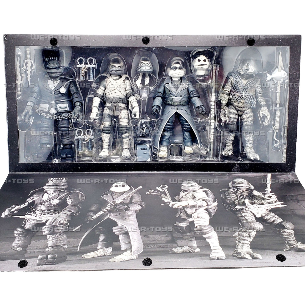 NECA Universal Monsters/Teenage Mutant Ninja Turtles 4 Piece