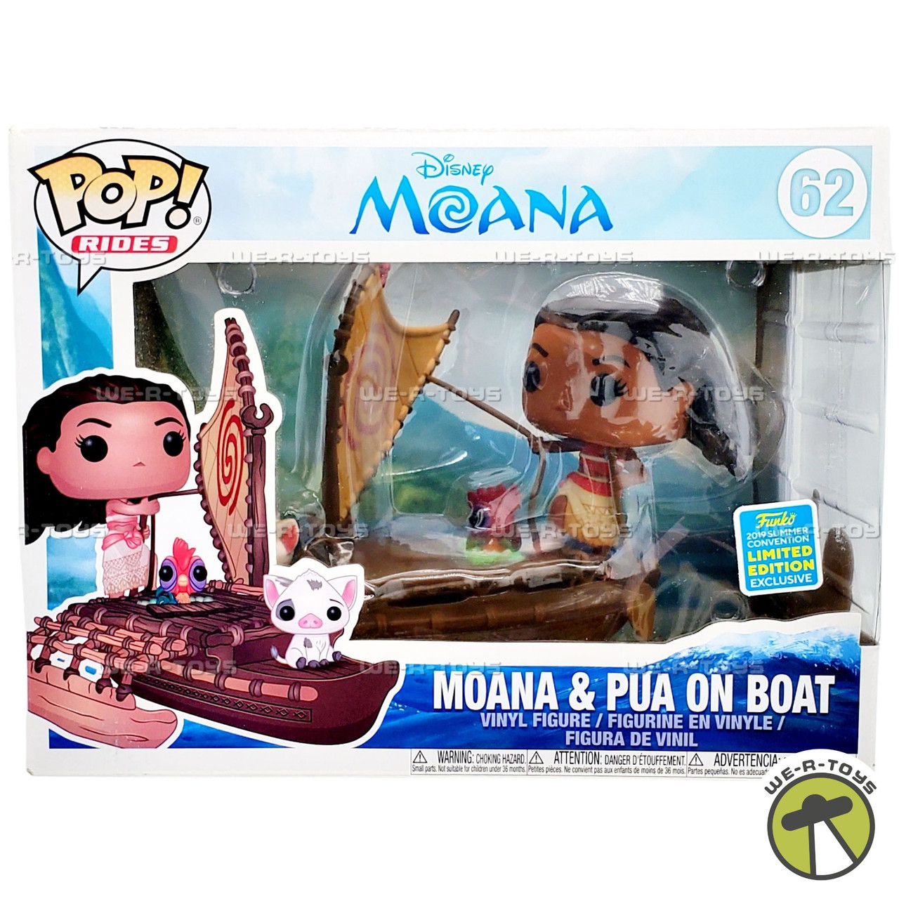 Funko POP Rides Moana with Pua on Boat 62 Exclusive Vinyl