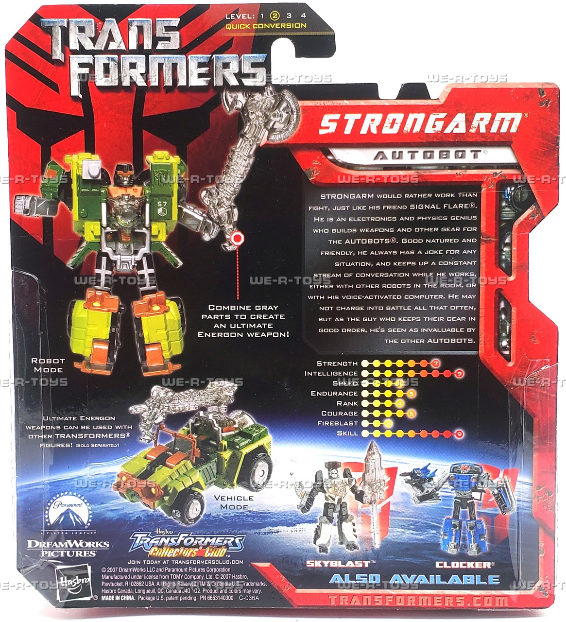 Transformers Movie Scout Class Strongarm Action Figure 2007 Hasbro