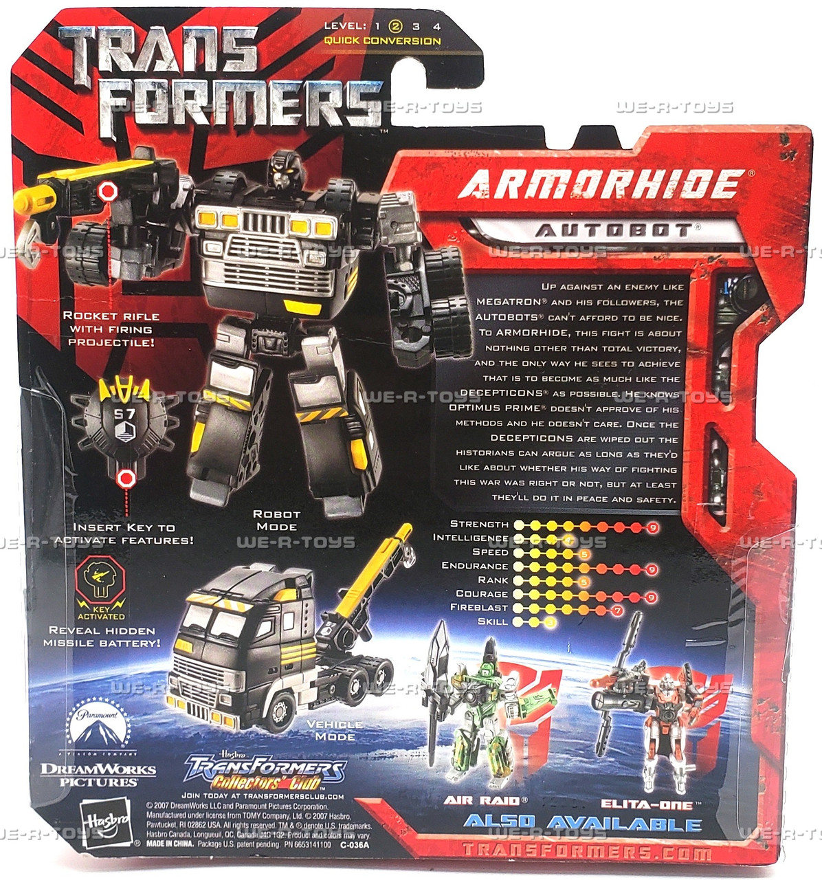 Transformers Movie Scout Class Armorhide Action Figure 2007 Hasbro